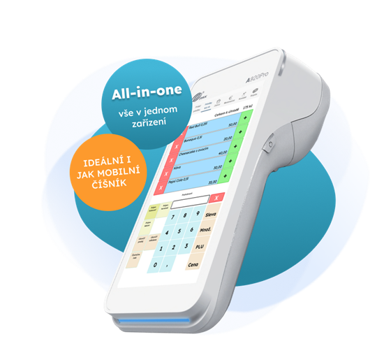 All-in-one mobile pokladňa v termináli
