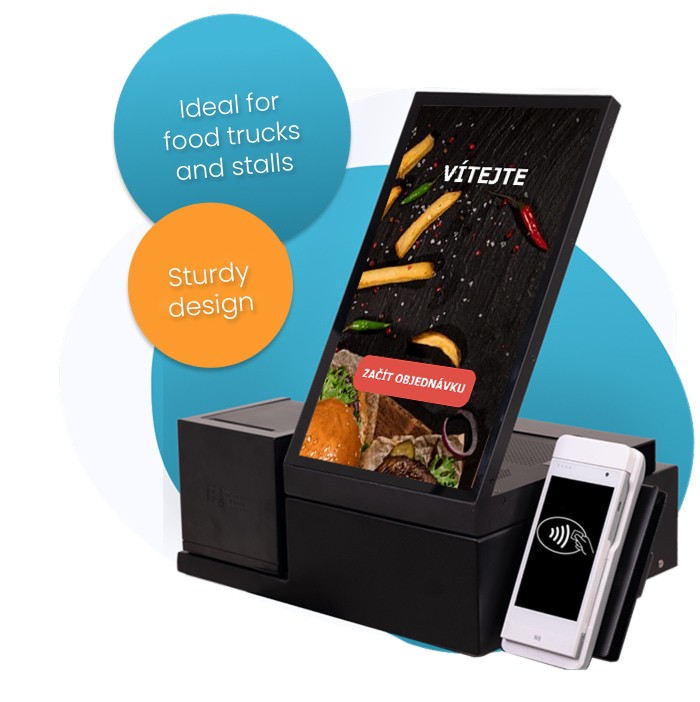 DSOK 06 MINI kiosk, ideal for food trucks and stalls, sturdy design