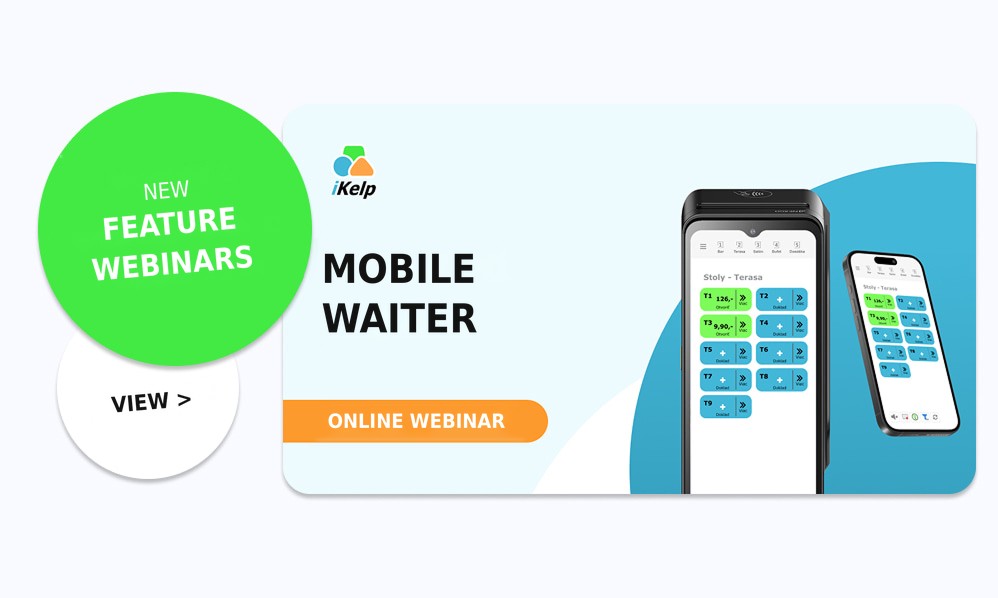 New feature webinars: Mobile waiter online webinar (in Czech)