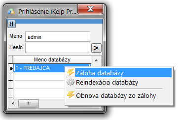 Prihlásenie - záloha databázy Prihlasenie_zaloha_databazy