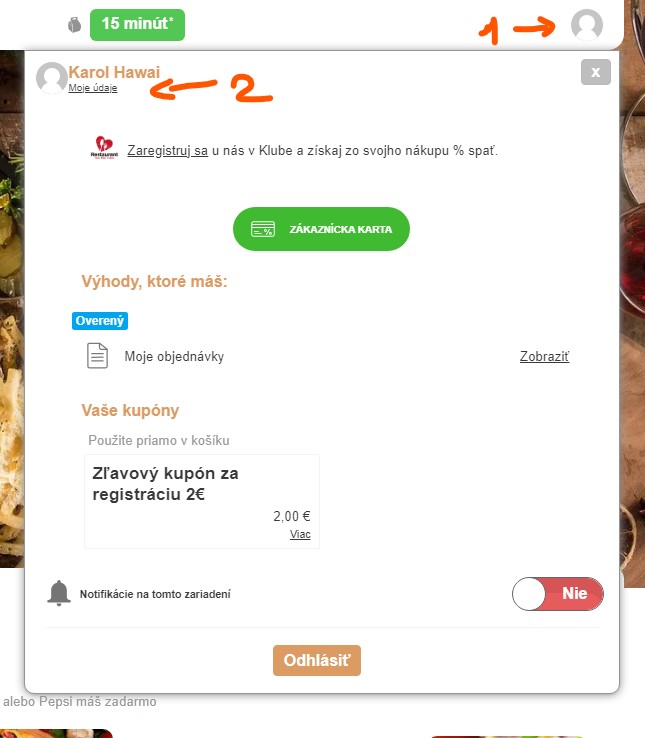 Profil už&iacute;vateľa