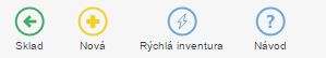 Seznam &uacute;konů, kter&eacute; je možn&eacute; v seznamě inventur vykonať