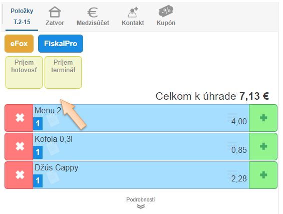 Vytvorenie nov&eacute;ho pokladničn&eacute;ho dokladu