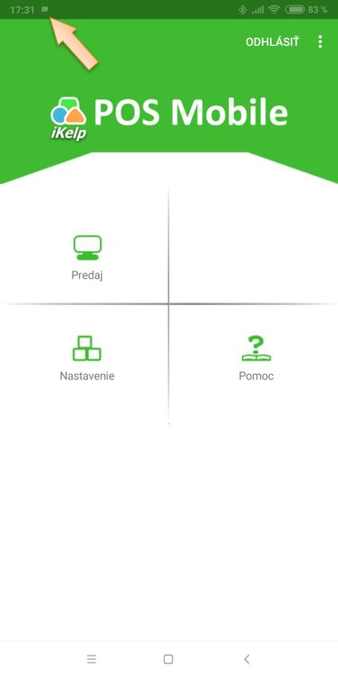 Zobrazenie informácie o spustenej aplikácii Zobrazenie informácie o spustenej aplikácii