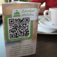 QR kód na zavolanie obsluhy od stola