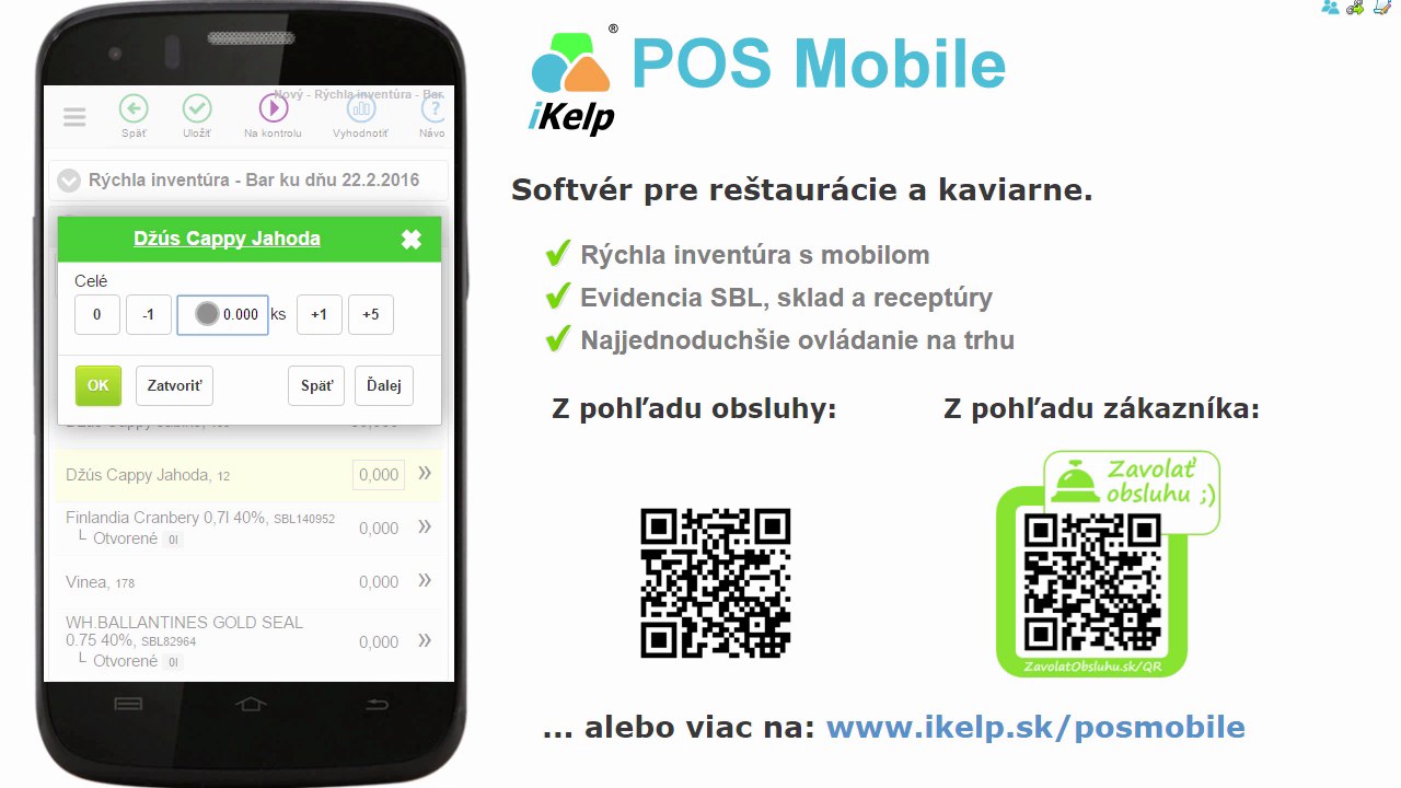 Dial&oacute;g invent&uacute;ry pre Dž&uacute;s Cappy Jahoda &mdash; zad&aacute;vanie počtu kusov, v zozname viditeľn&eacute; ďal&scaron;ie položky